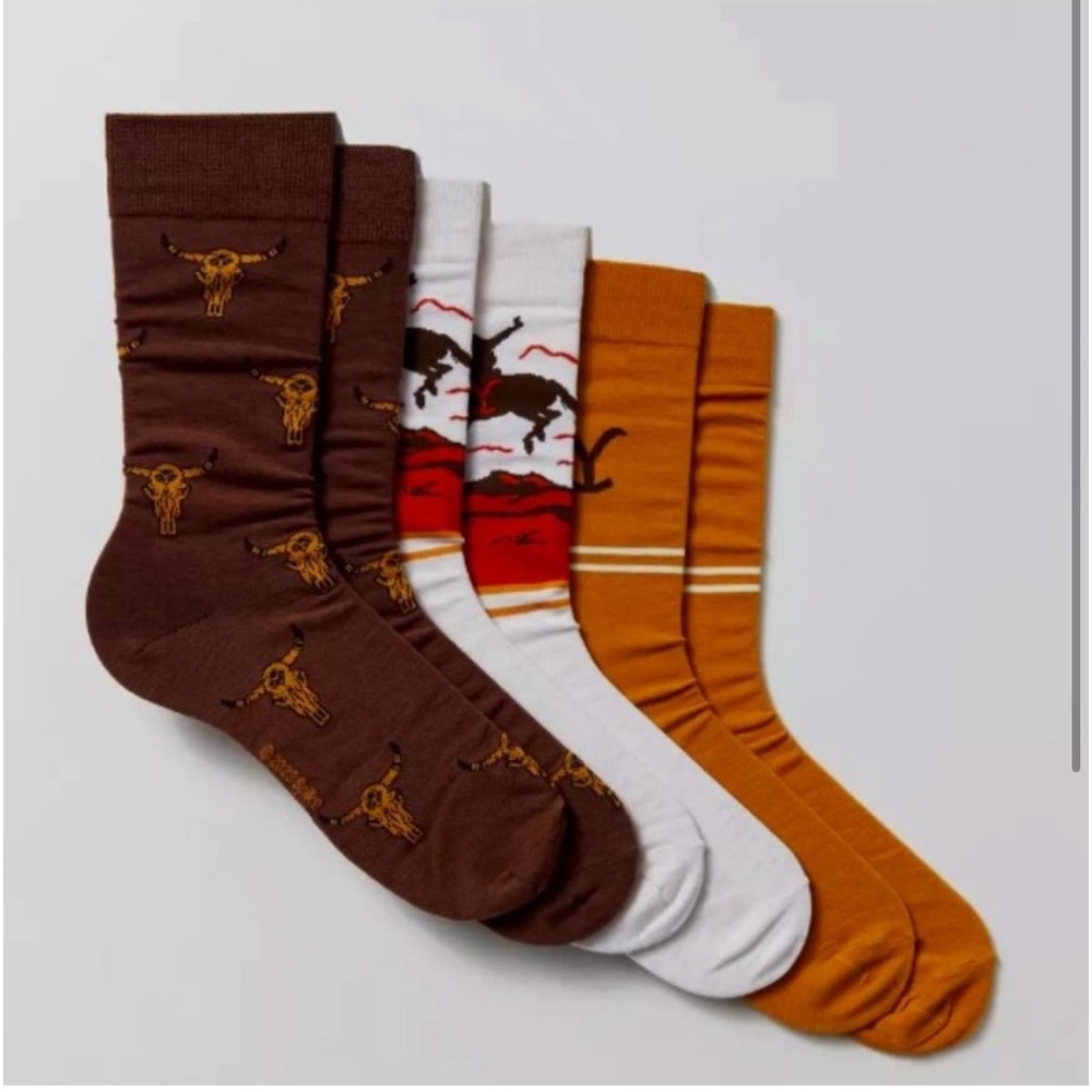 New🤠Yellowstone 3 pair Socks in box